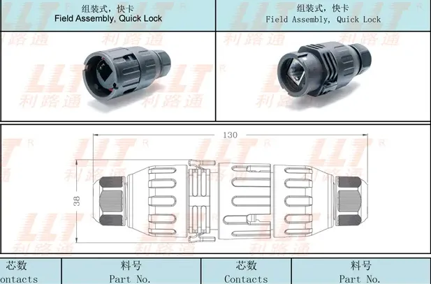 RJ45-M28 Assembly Quick Lock