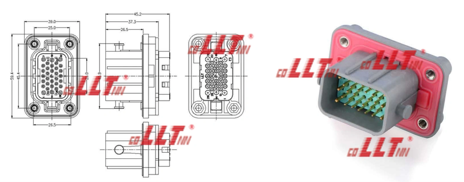 T-type Standard 1 High-Efficiency Photovoltaic Interconnection Connector