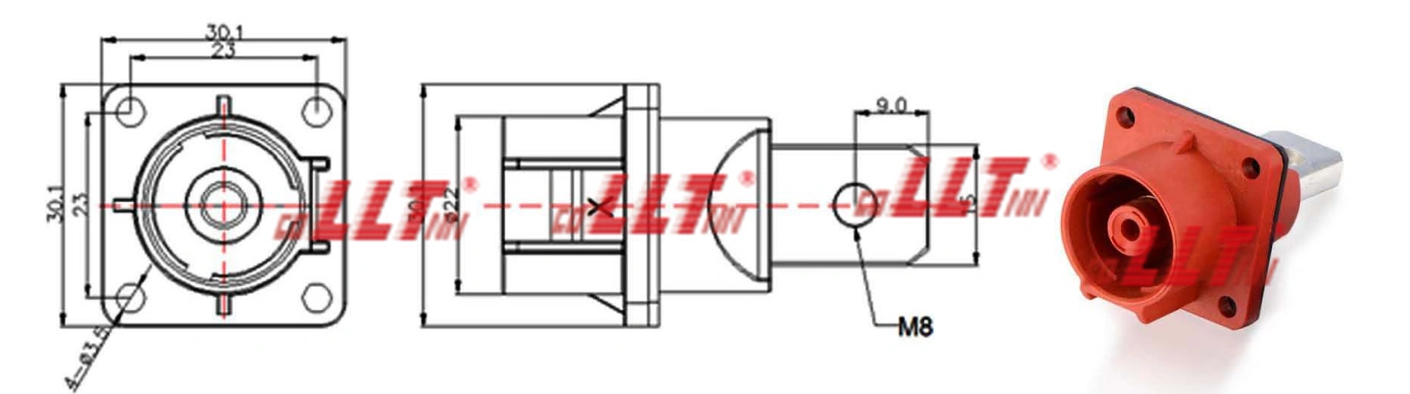 T-type Standard 1 High-Efficiency Photovoltaic Interconnection Connector